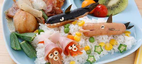 タコさんウインナーと仲間たちランチ