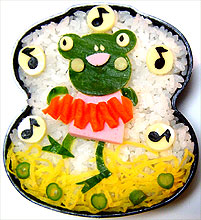 かえる重箱弁当 2