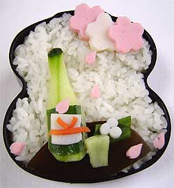 桜の下で一杯!弁当