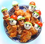 唐揚げの野球少年