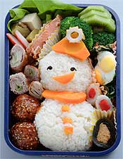 雪だるま弁当