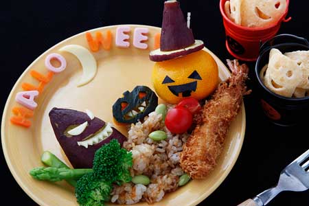 ハロウィンのランチプレート