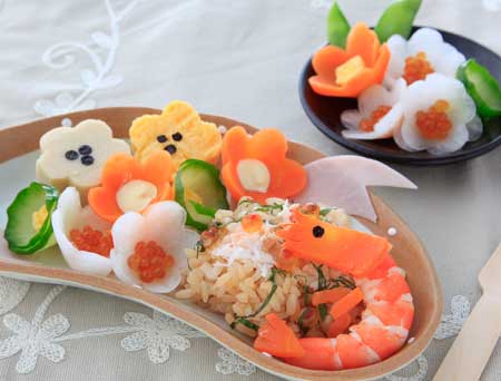 お正月の飾りきり　お子様のお正月のランチ