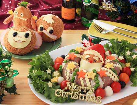 ローストビーフのクリスマスのサラダ