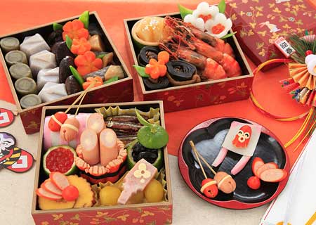 ハムとウィンナーでお節をもっと楽しく！