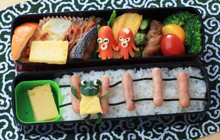 ウィンナーにパスタを挿してみる!