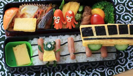ウィンナーにパスタを挿してみる!