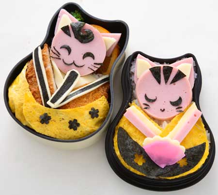 変わり雛弁当 – ねこちゃんってどんなカッコしてもかわいい