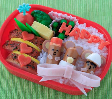 蝋細工のお弁当