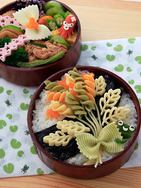 パスタのブーケ弁当—実は海苔弁だったりする