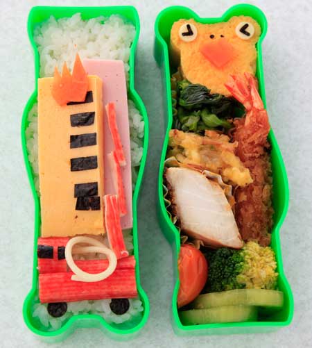 お気に入りのお弁当箱2－カエル君が消防士に？