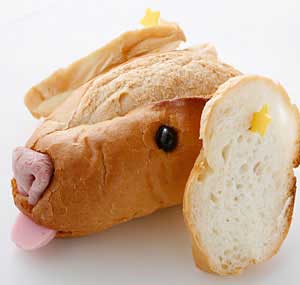 フランスパンでゴールデンレトリバーをつくる