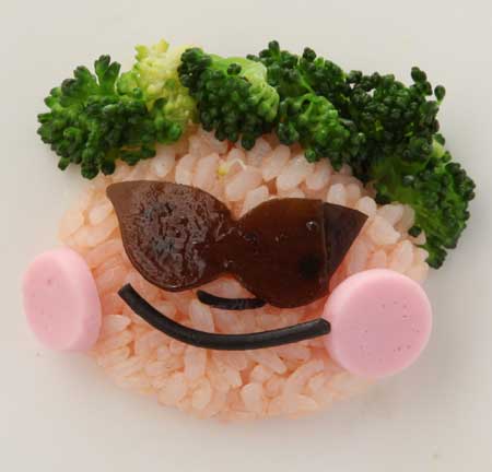 おにぎりを変身させる！サングラス