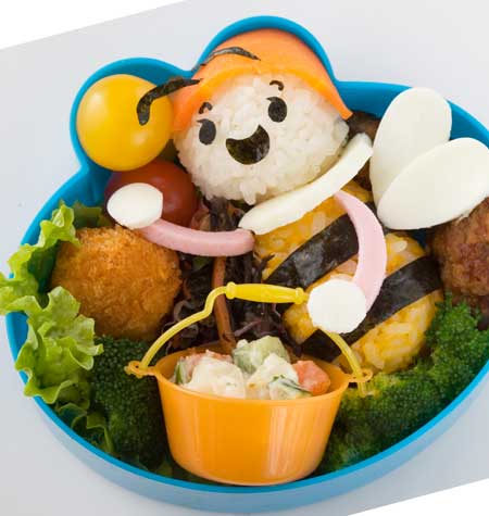 おにぎりミツバチの、やる気満々給食当番弁当 – 祝!給食週間