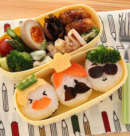 おにぎり変装アニメ弁当