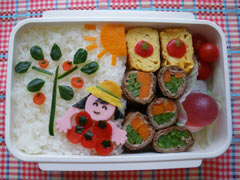 shimidoさんのお弁当　Today's guest Shimido made this box lunch.