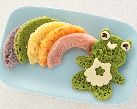 虹色のホットケーキ♪