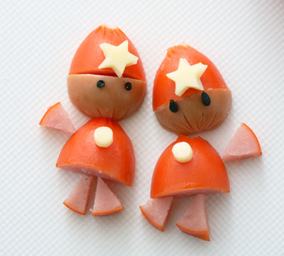 星の子　ウィンナー　飾り切り