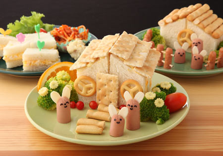 サンドイッチでログハウスを作ってみよう！