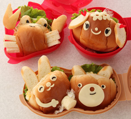 パンでびっくり箱お弁当