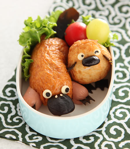 稲荷でカモノハシ　弁当？