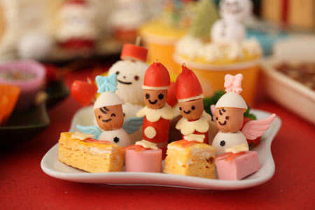 ウィンナーでクリスマス 飾り切り