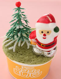 クリスマスのカップケーキ サンタ 飾り切り