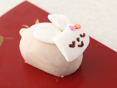 おやつのうさぎ ロールケーキ 飾り切り