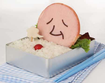ハム係長弁当 その①ハム係長のひみつ? 飾り切り 椅子