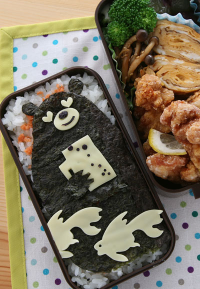 のり弁クマさん　シュワシュワ弁当