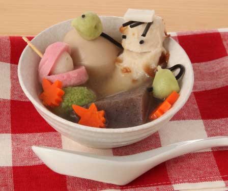 いい湯だな♪　おでんだって、かわいく！飾り切り　練り物