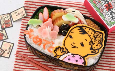 てっちゃん弁当　めずらしくキャラ弁！？