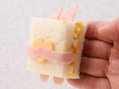 バレンタイン サンドイッチ