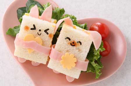 バレンタインディサンドイッチ