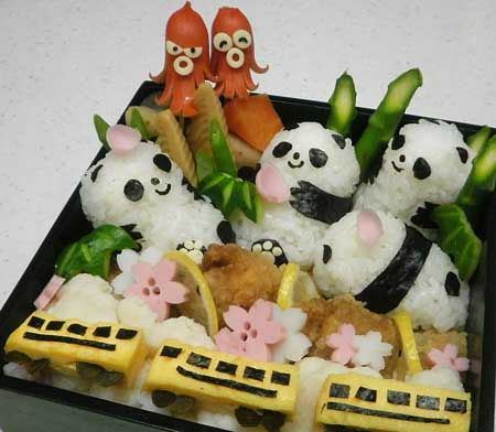 お花見パンダおにぎり弁当