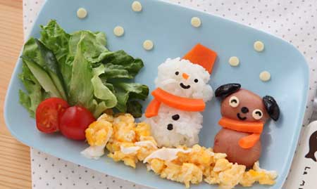 雪の日のお子さまランチ