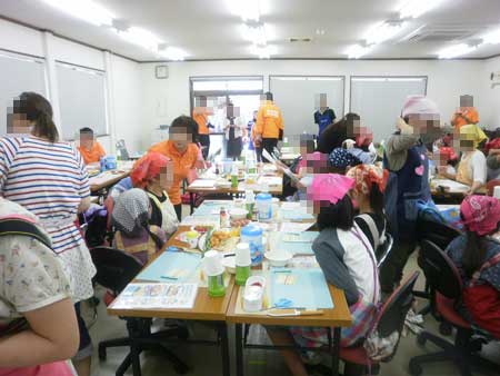 石巻で20組の親子さん44名様とお弁当ワークショップ