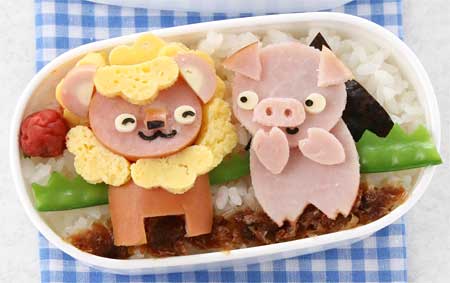 夏休み絵日記お弁当　ドキドキ？キャンプ　飾り切り