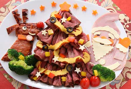 トナカイとサンタさんのクリスマスオードブル