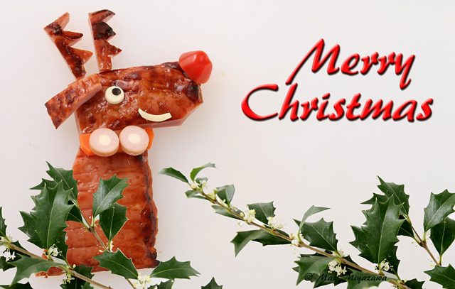 Merry Christmas – トナカイのクリスマスカード