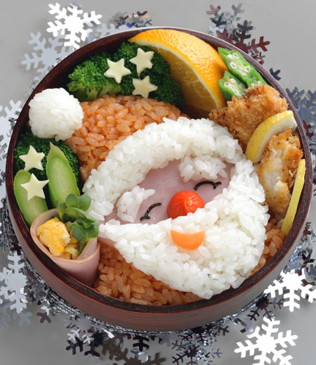 チキンピラフでサンタクロース弁当 – リセマム