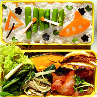かえる重箱弁当 2