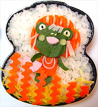 かえる重箱弁当 1