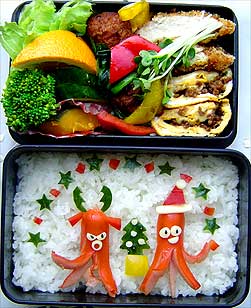 サンタクロースごっこ弁当①