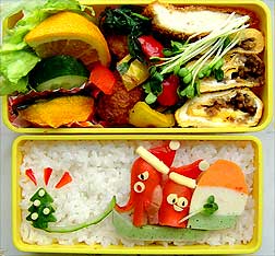 サンタクロースごっこ弁当②