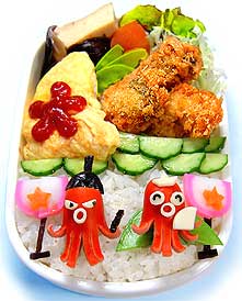 たこちゃんずのひな祭り弁当①
