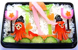 たこちゃんずのひな祭り弁当④