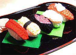 毛糸でお寿司 – 編み物で作ったお弁当