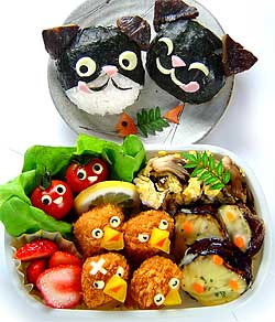 はらぺこ子猫おにぎり弁当