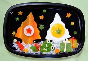 クリスマスツリー弁当④